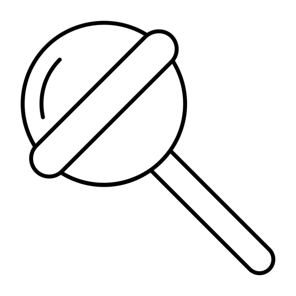 A unique design icon of lollipop vector