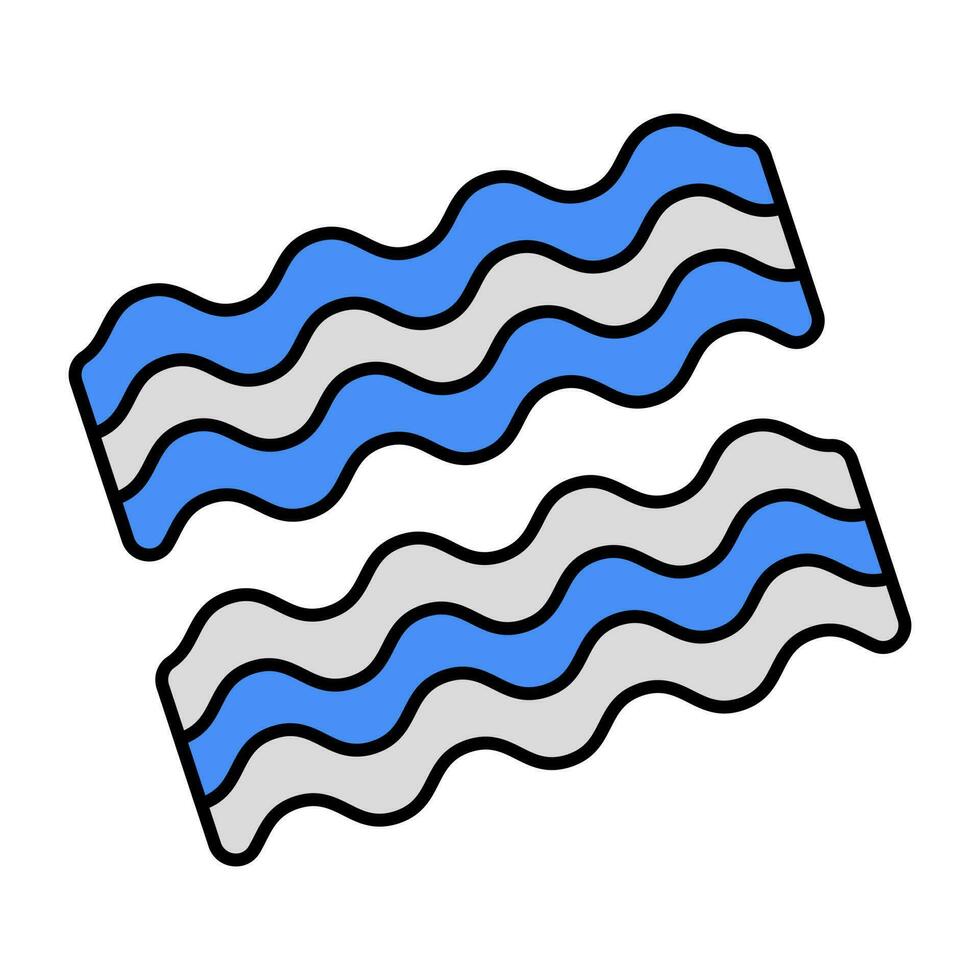 Vector design of bacon, flat icon
