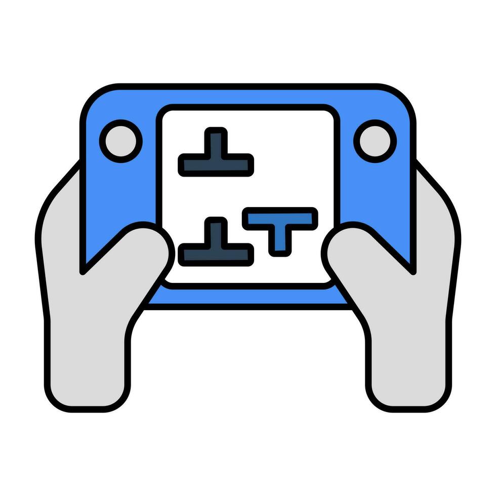 A flat design, icon of mobile game vector