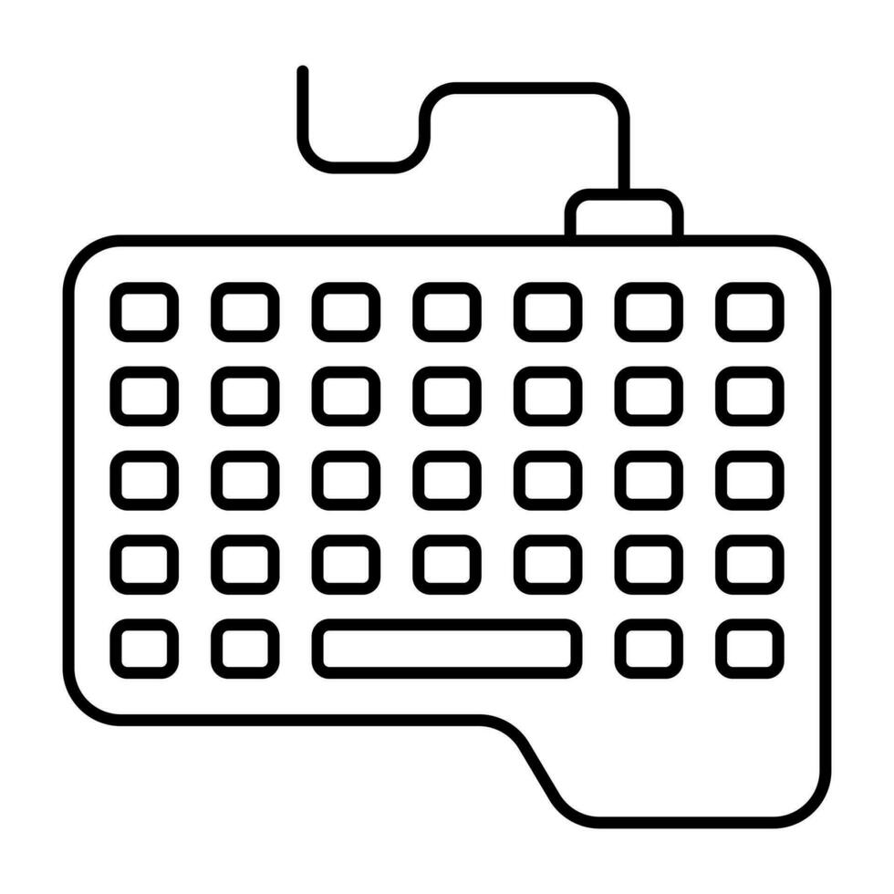 editable diseño icono de teclado vector