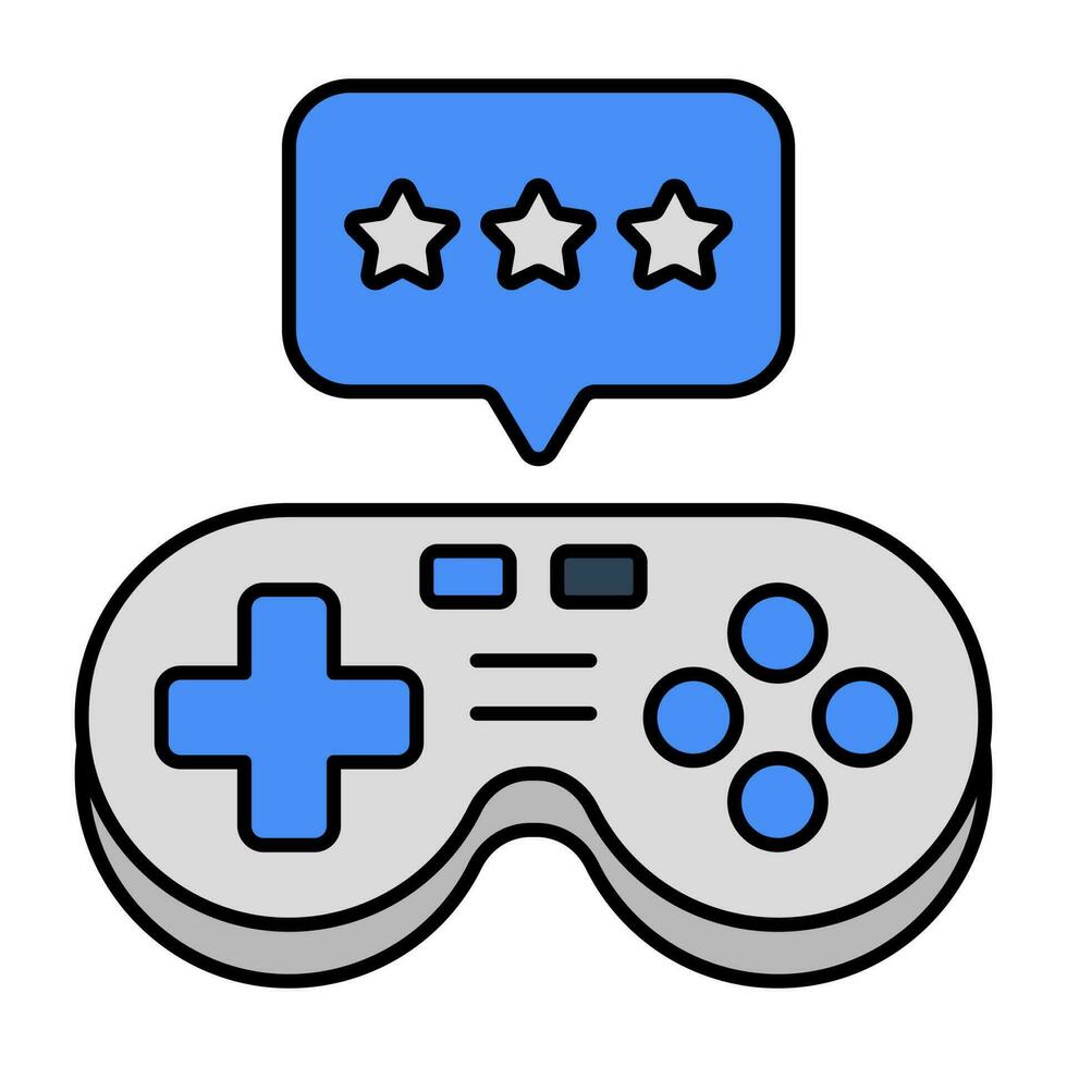 Editable design icon of game chat vector