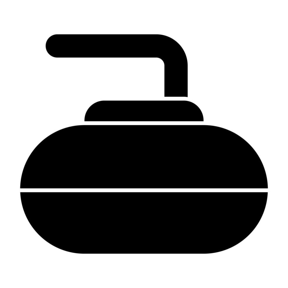 Trendy vector design of curling rock