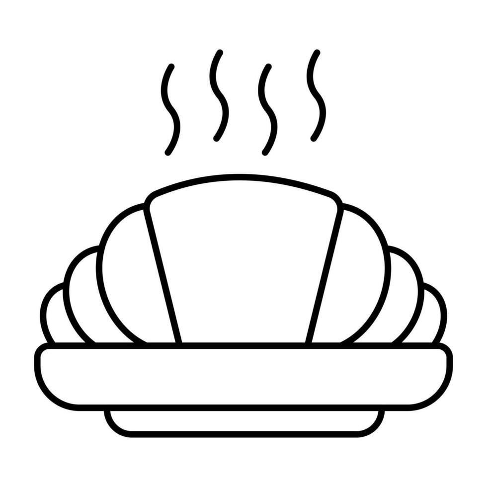 Modern design icon of croissant vector