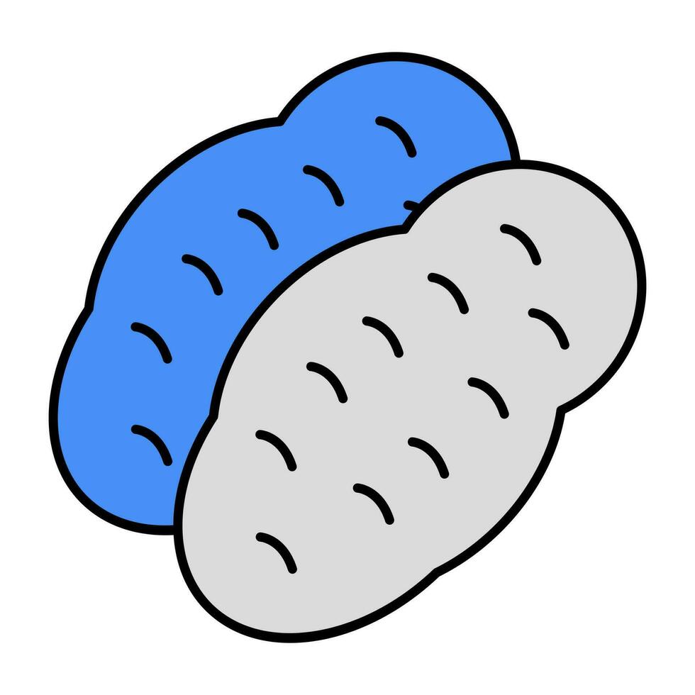 Creative design icon of potato vector