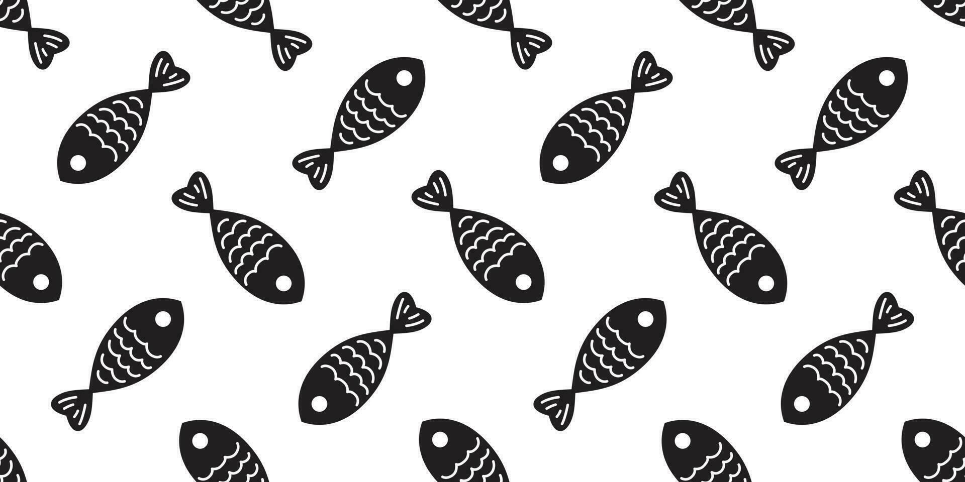 fish seamless pattern vector salmon shark fin dolphin whale ocean sea repeat isolated wallpaper