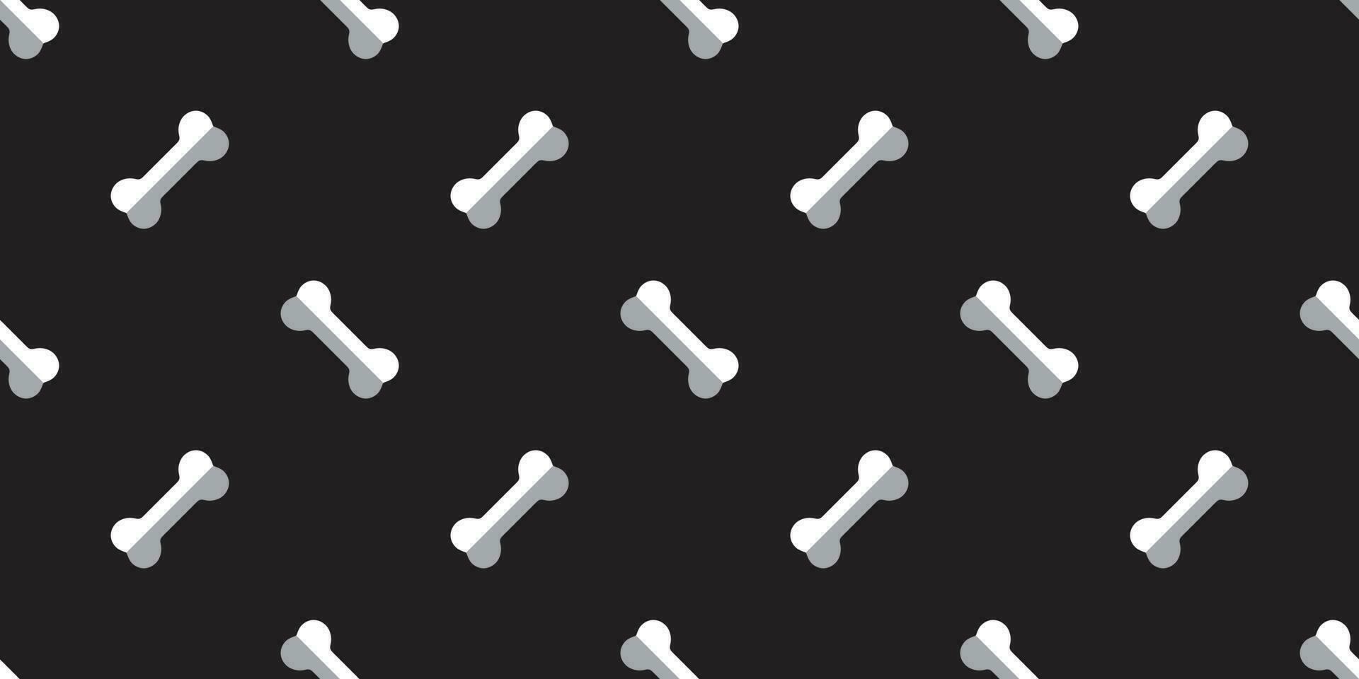 dog bone seamless pattern bone vector french bulldog puppy halloween isolated tile background repeat wallpaper black