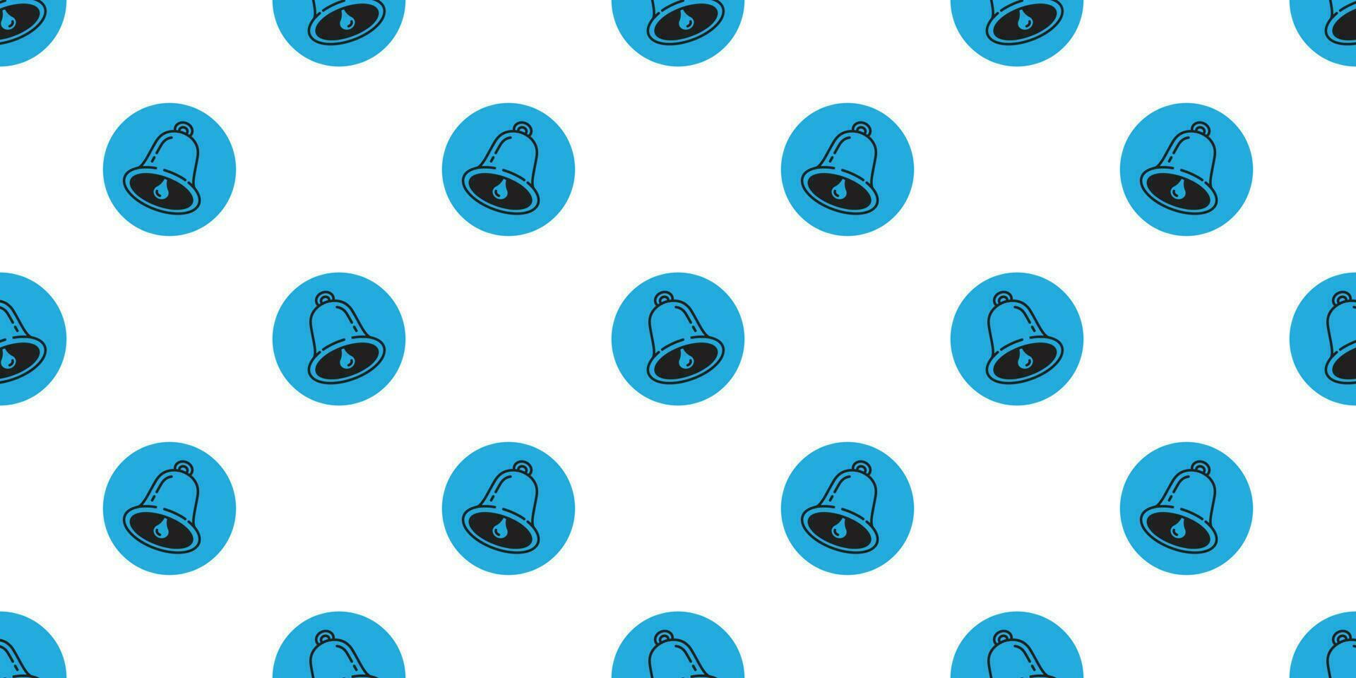 bells Seamless pattern vector christmas ring bell icon Happy new year tile background repeat wallpaper scarf isolated