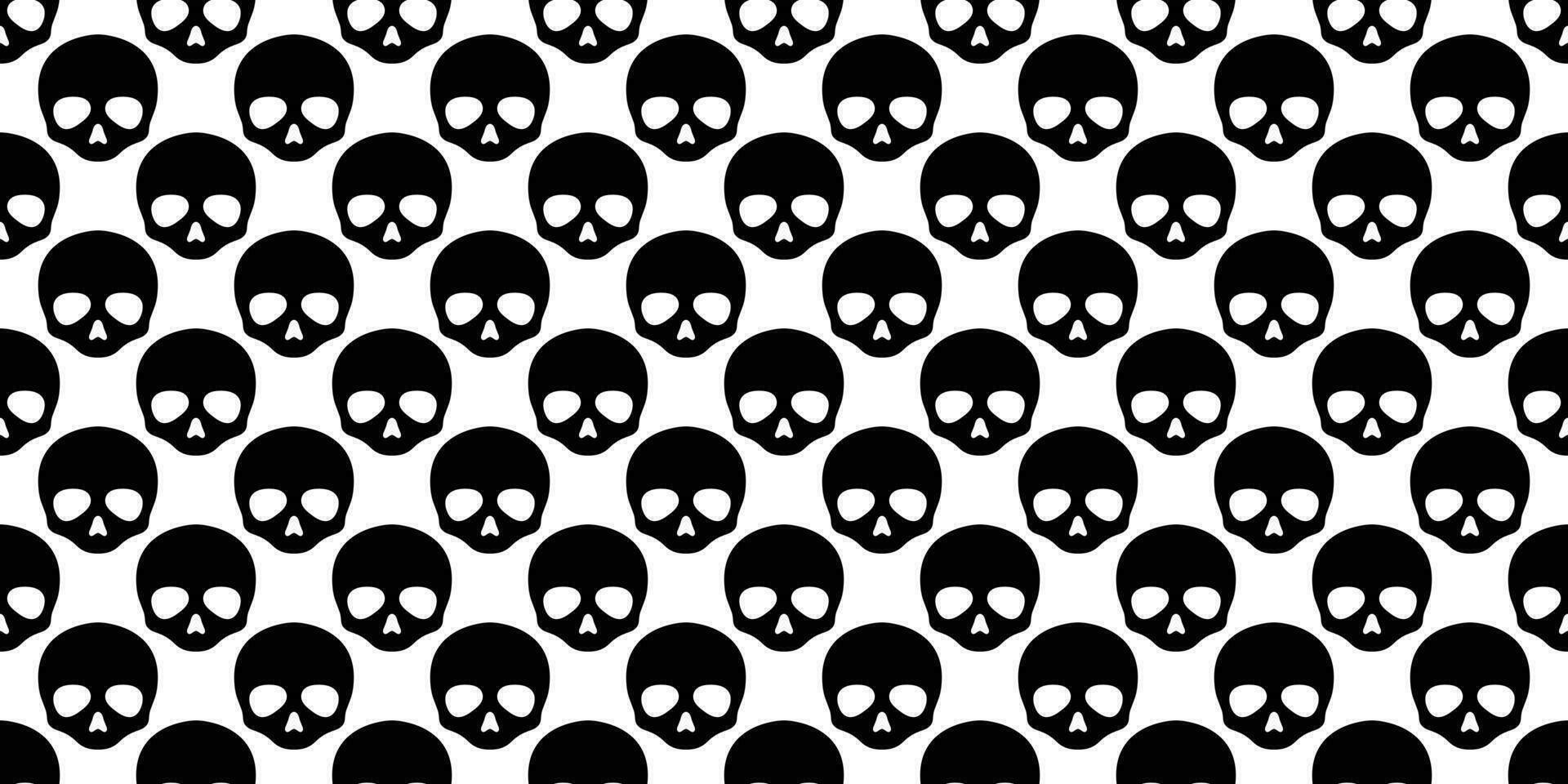 Skull seamless pattern Halloween vector Crossbones pirate bone poison Ghost scarf isolated tile background illustration repeat wallpaper