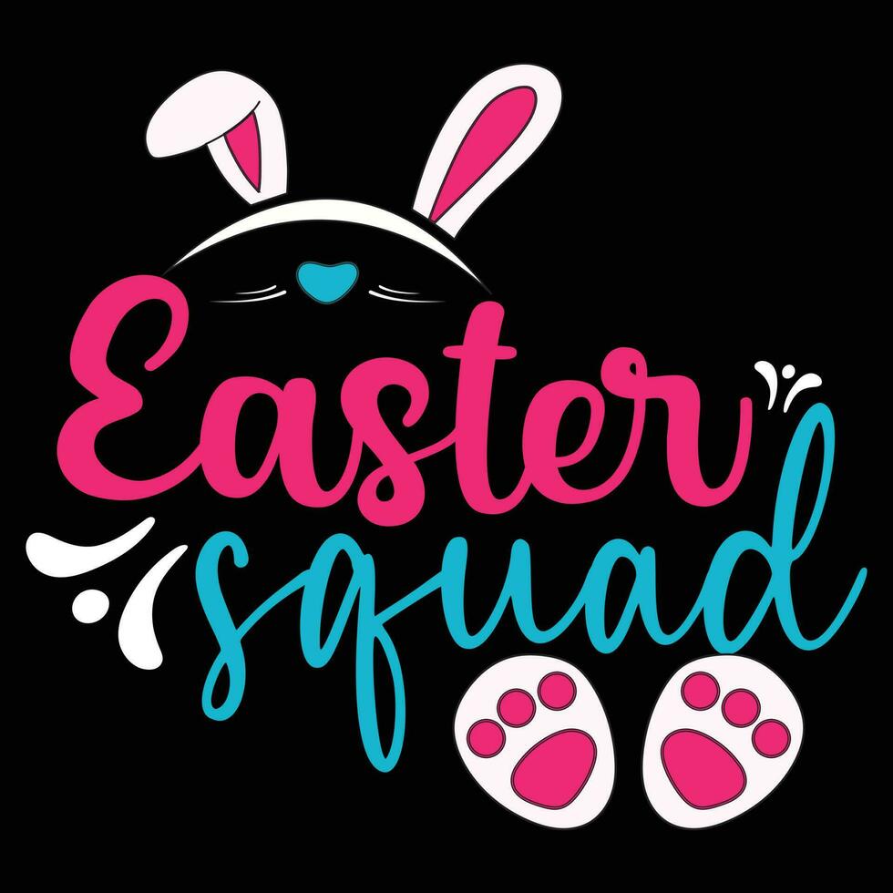 Easter Squad T-shirt Design Vector Illustration