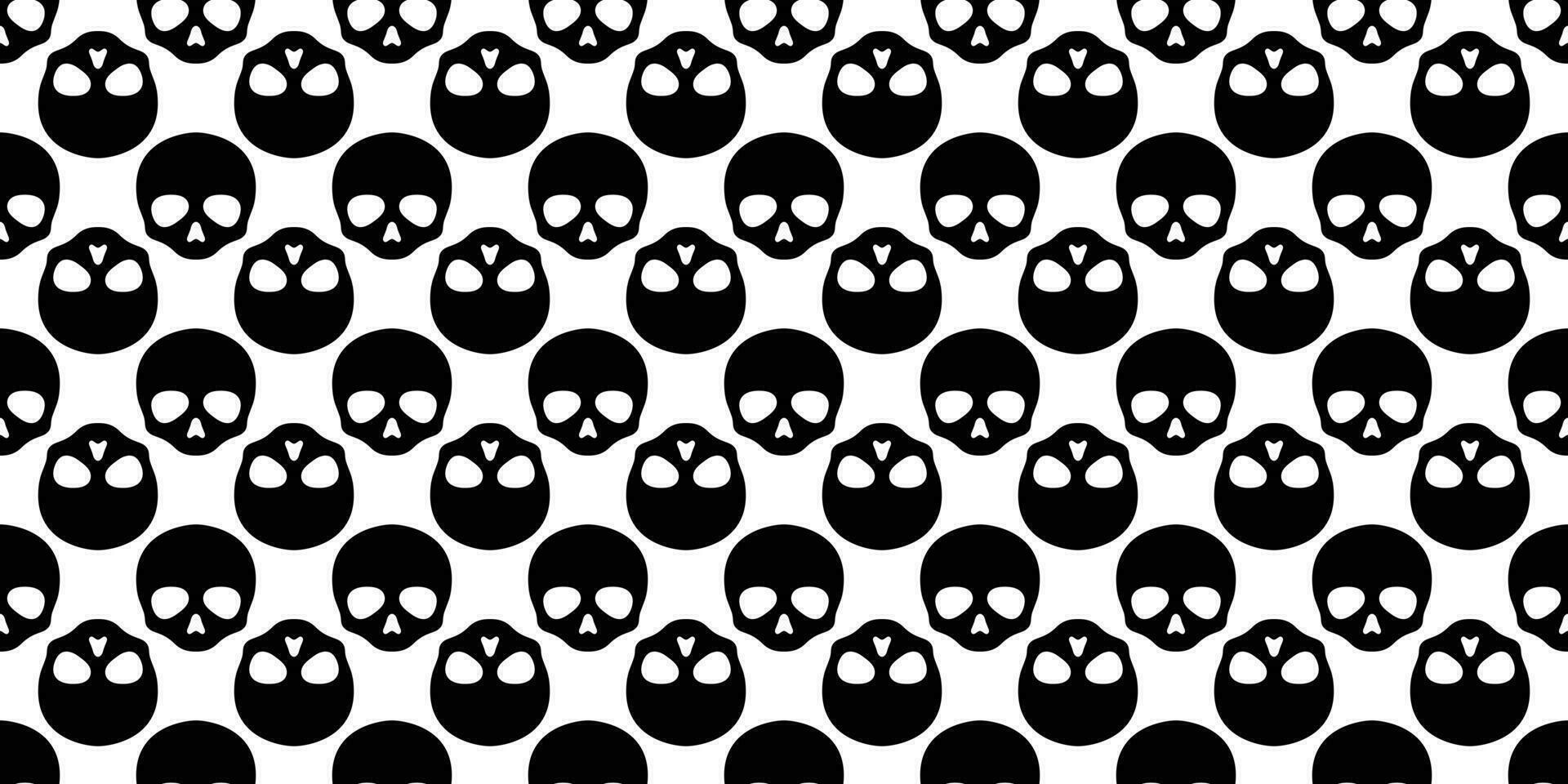 Skull seamless pattern Halloween vector Crossbones pirate bone Ghost poison scarf isolated tile background illustration repeat wallpaper