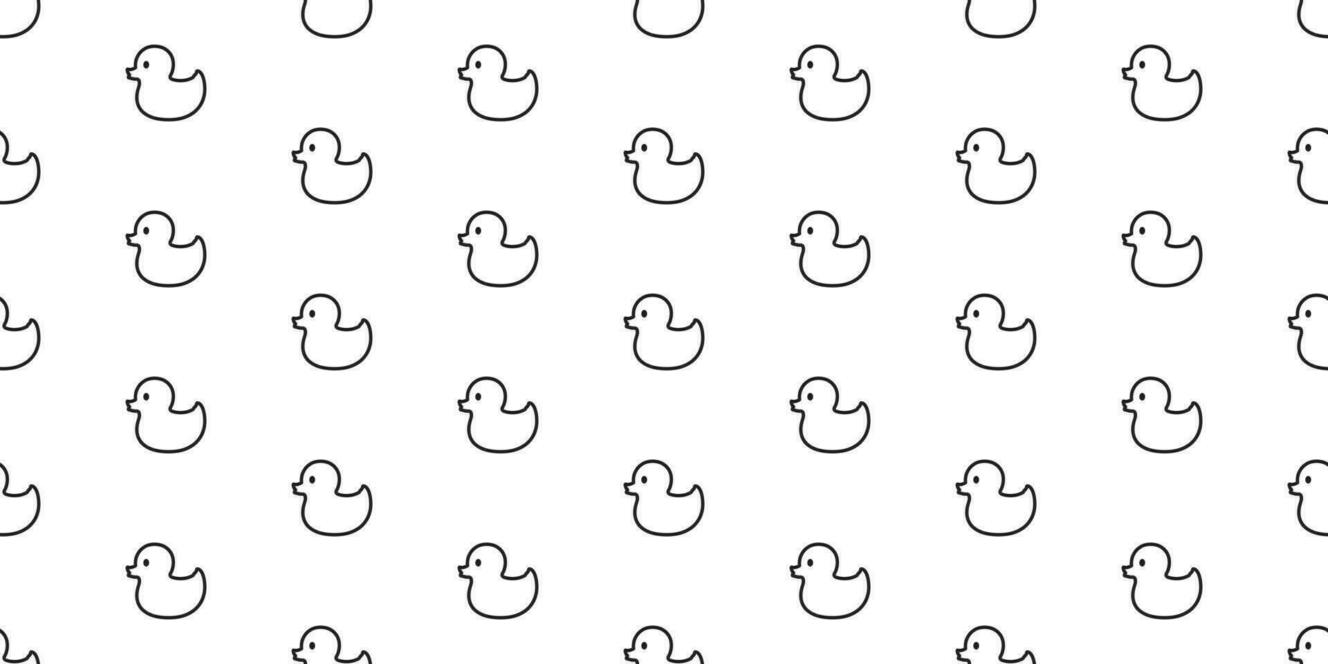 duck seamless pattern rubber duck vector tile background scarf isolated repeat wallpaper illustration character cartoon