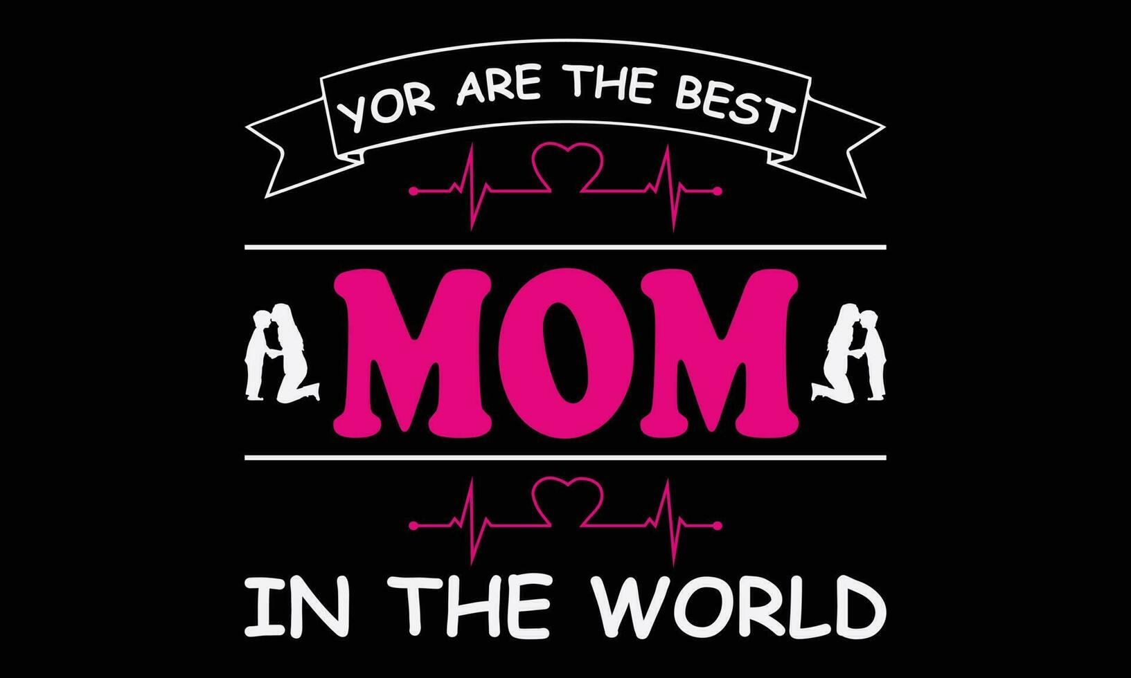 usted son el mejor mamá en el mundo camiseta diseño vector ilustración.madre día saludo letras con corona. bueno para textil imprimir, póster, saludo tarjeta, y regalos diseño.