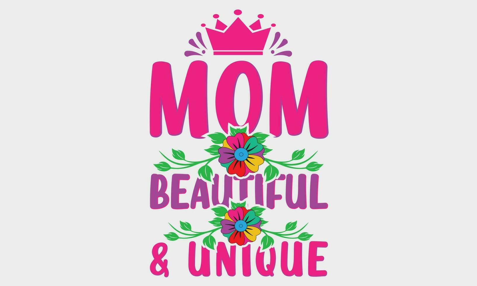 mamá hermosa y único camiseta con letras y flor antecedentes. mano dibujado tipografía vector diseño. primavera de la madre día fiesta vector ilustración para logo, etiqueta, imprimir, póster o invitación