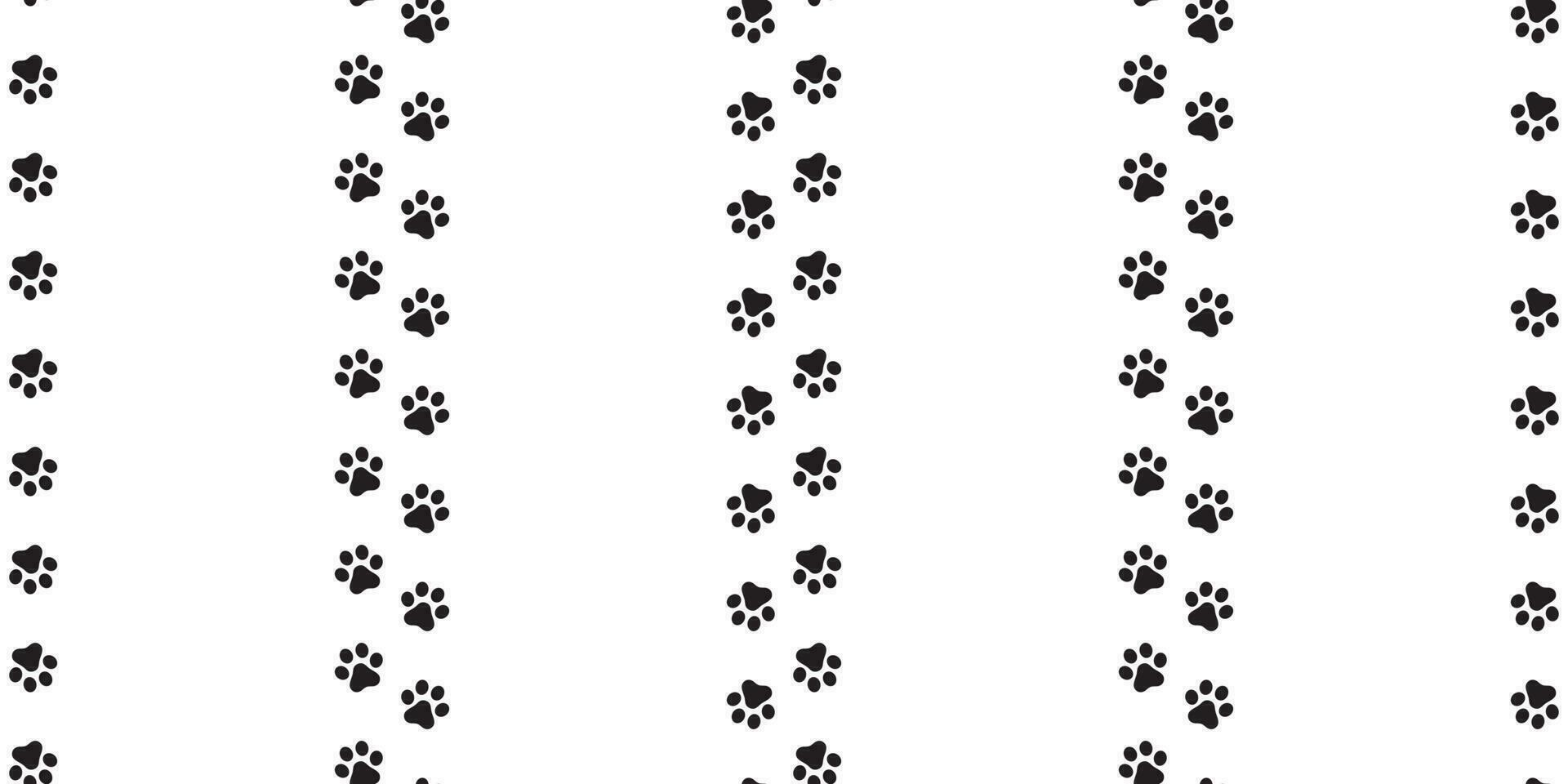 dog paw seamless pattern footprint vector french bulldog walking tile background wallpaper isolated white