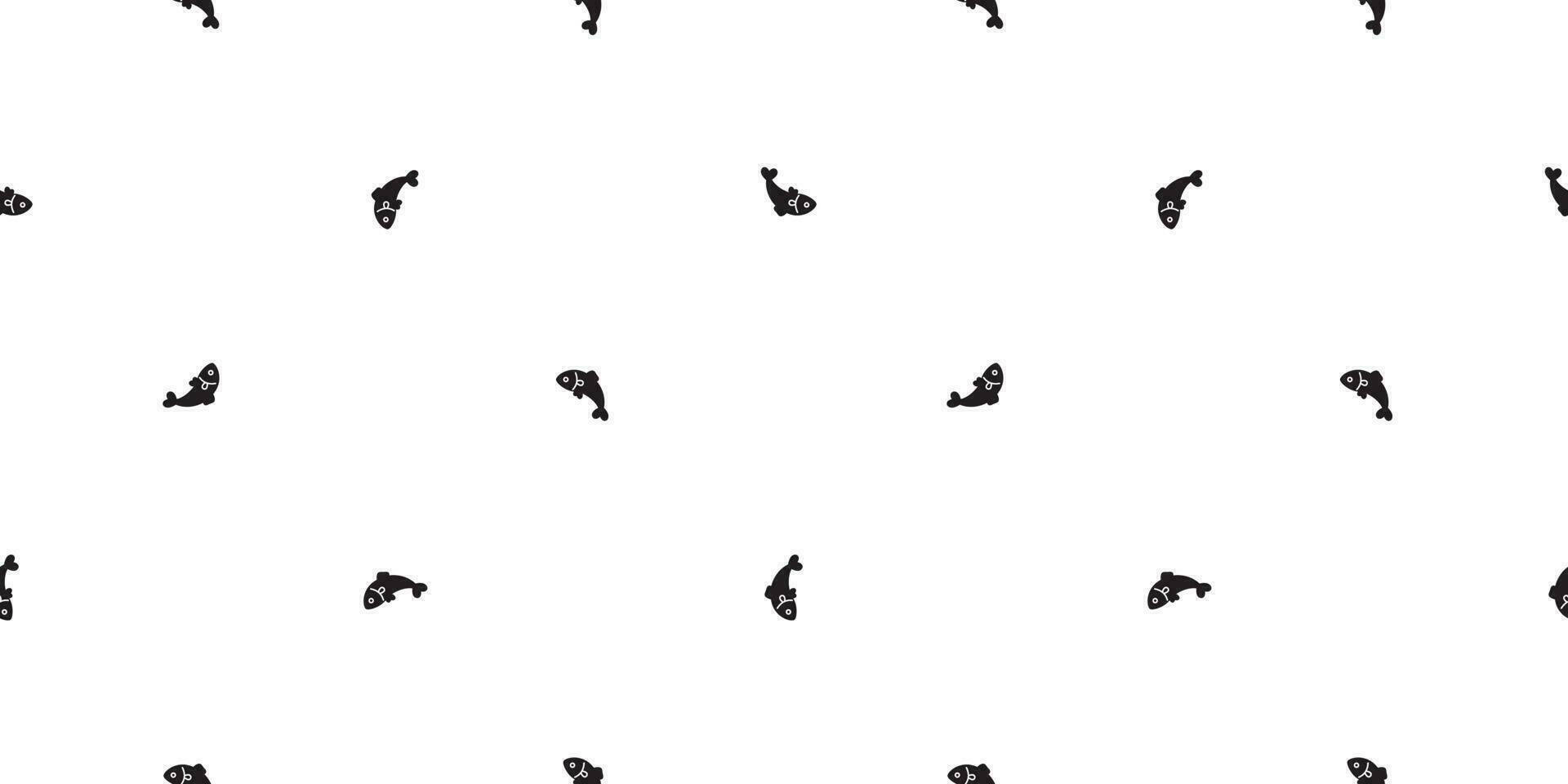 pescado sin costura modelo vector salmón gato gatito calicó Japón dibujos animados bufanda aislado loseta antecedentes repetir fondo de pantalla garabatear ilustración