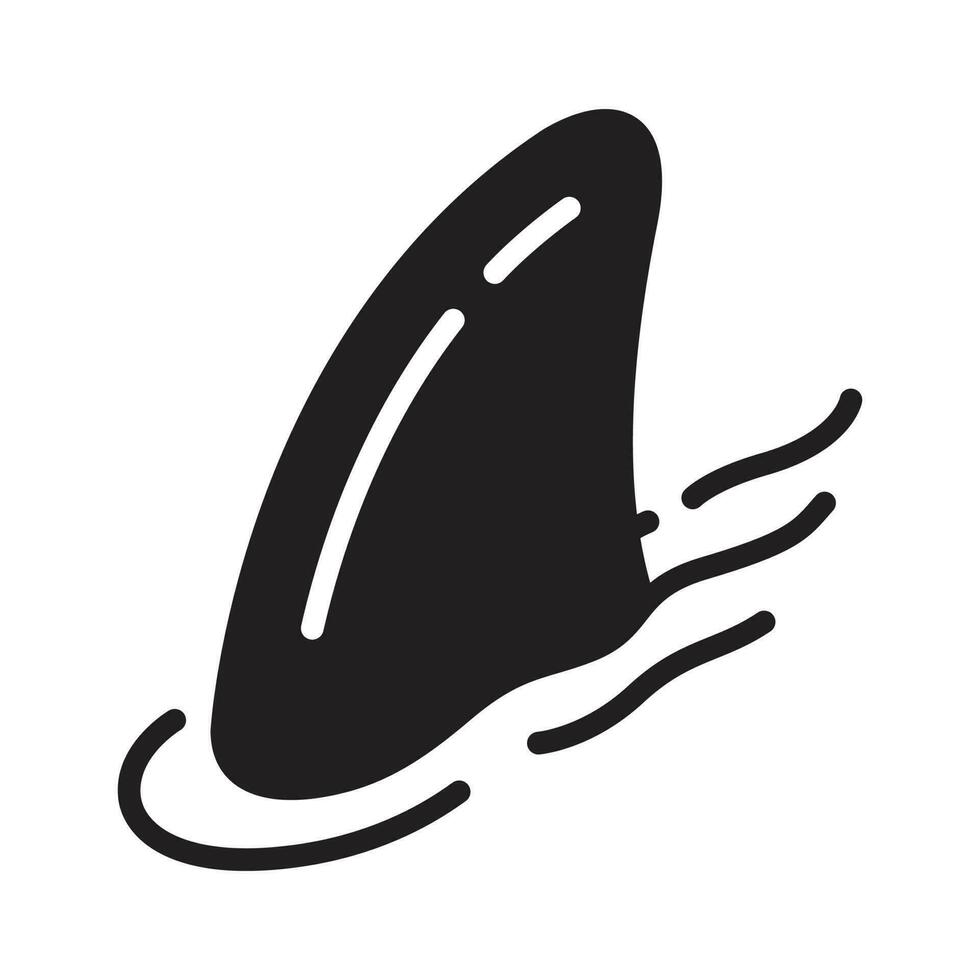 shark fin vector fish logo icon graphic symbol dolphin whale cartoon illustration sign