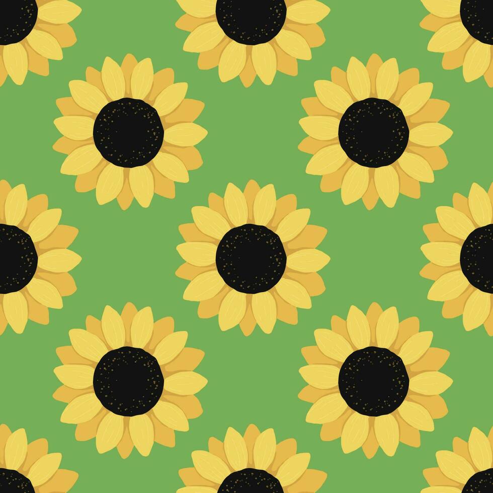 girasol sin costura patrones. frio resumen y floral diseño. para Moda telas, niños ropa, hogar decoración, acolchado, camisetas, tarjetas y plantillas, álbum de recortes y otro digital necesidades vector