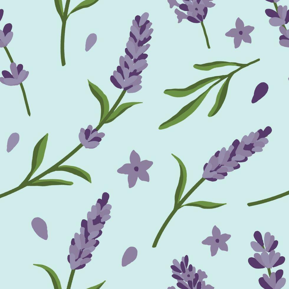 Trendy seamless patterns. Cool abstract and purple flower design. For fashion fabrics, kids clothes, home decor, quilting, T-shirts, cards and templates, scrapbook and other digital needs vector