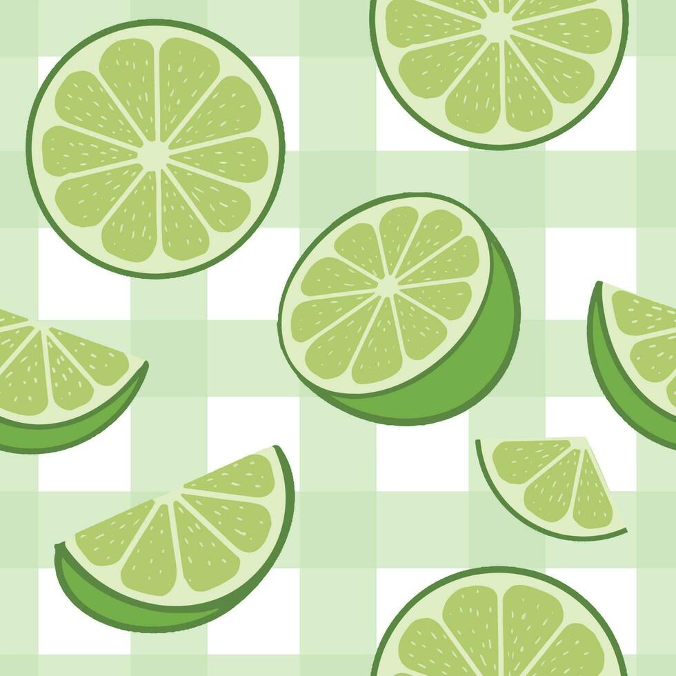 Trendy Lime seamless patterns. Cool abstract and fruit design. For fashion fabrics, kids clothes, home decor, quilting, T-shirts, cards and templates, scrapbook and other digital needs vector