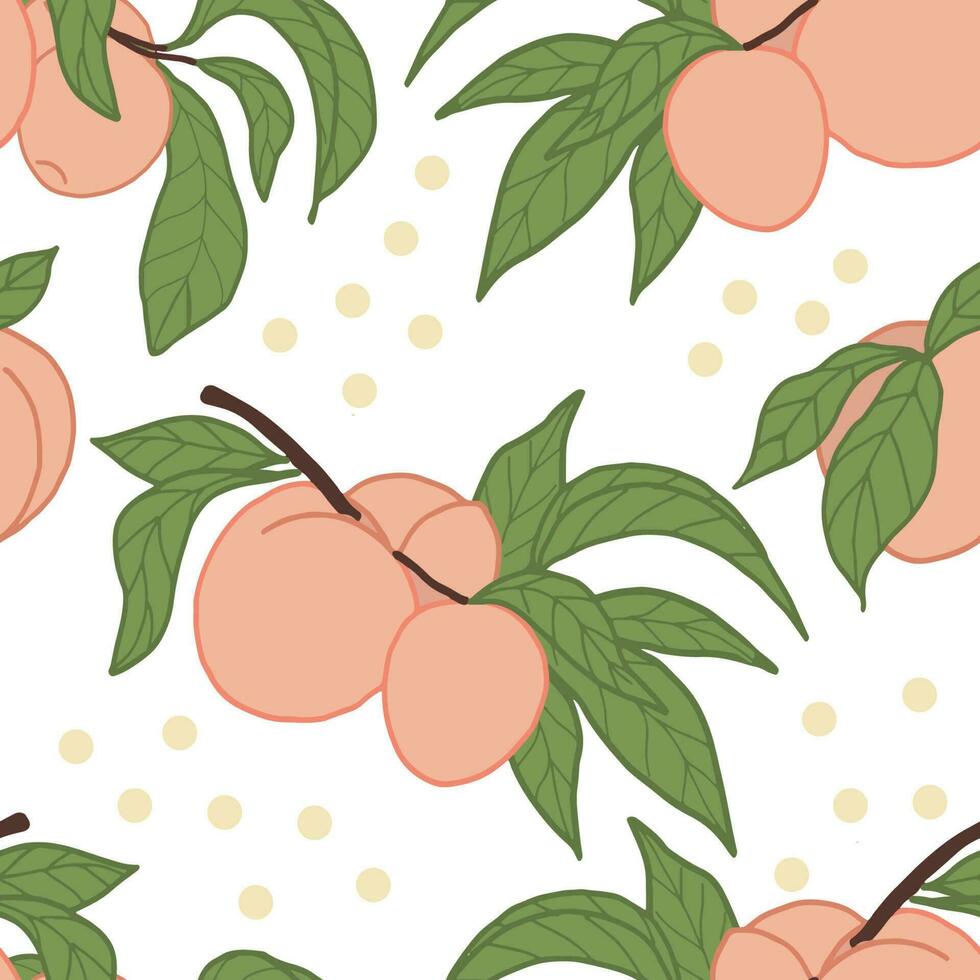 Trendy Fruit seamless patterns. Cool abstract and plump design. For fashion fabrics, kids clothes, home decor, quilting, T-shirts, cards and templates, scrapbook and other digital needs vector