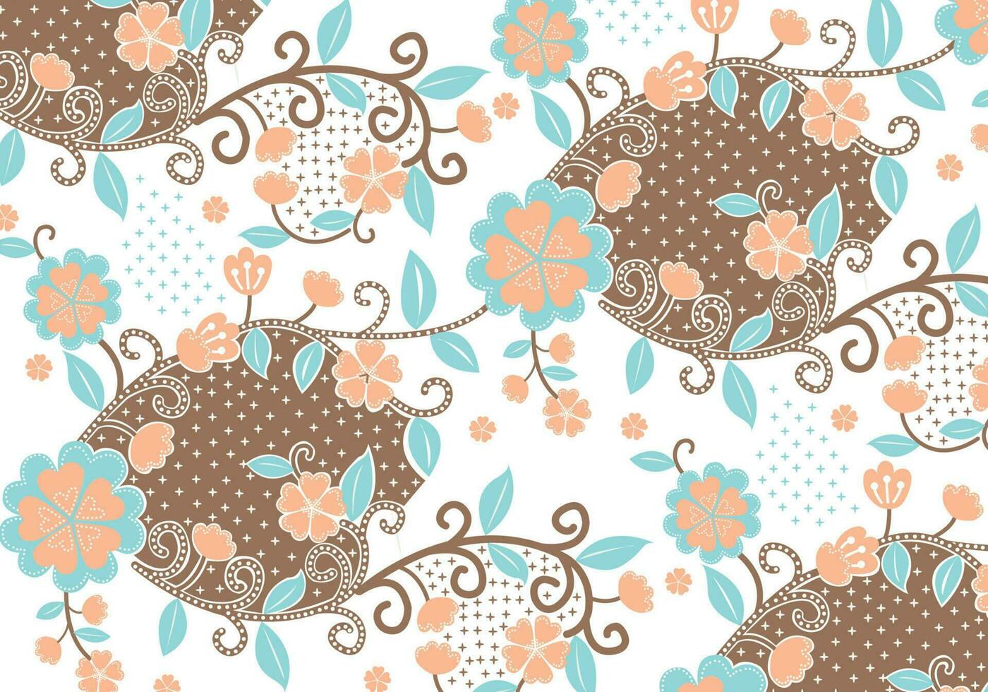 Batik Indonesian is a technique of wax-resist dyeing applied to whole cloth, or cloth made using this technique originated from Indonesia. Batik is made either by drawing dots and lines vector