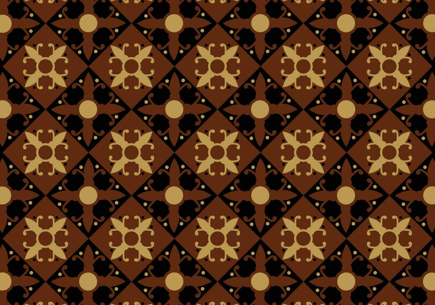 Batik Indonesian is a technique of wax-resist dyeing applied to whole cloth, or cloth made using this technique originated from Indonesia. Batik is made either by drawing dots and lines vector