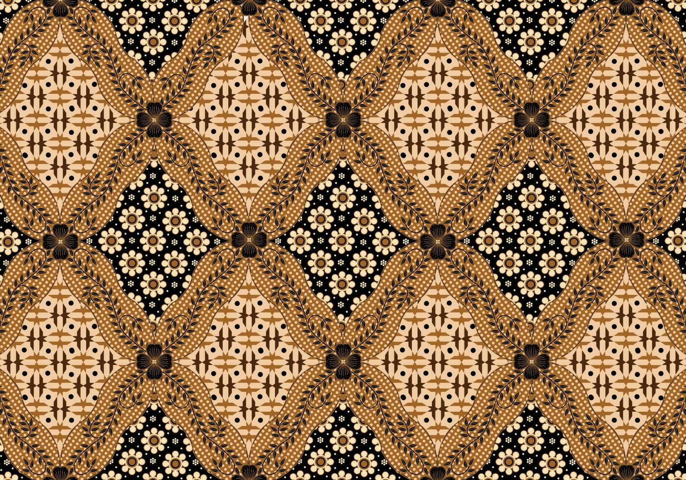 Batik Indonesian is a technique of wax-resist dyeing applied to whole cloth, or cloth made using this technique originated from Indonesia. Batik is made either by drawing dots and lines vector