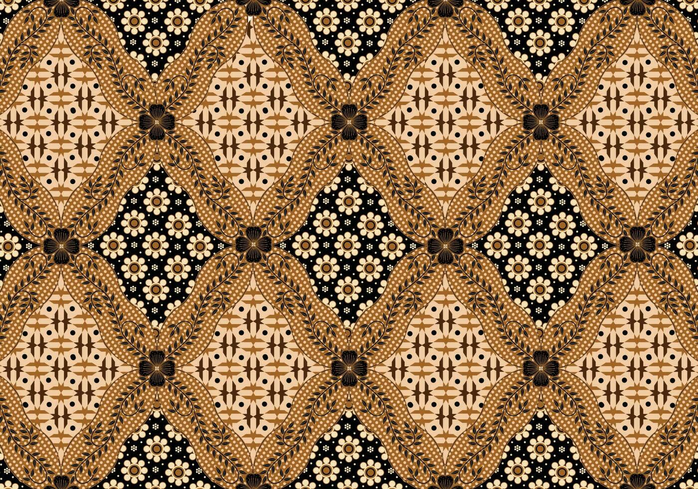 Batik Indonesian is a technique of wax-resist dyeing applied to whole cloth, or cloth made using this technique originated from Indonesia. Batik is made either by drawing dots and lines vector