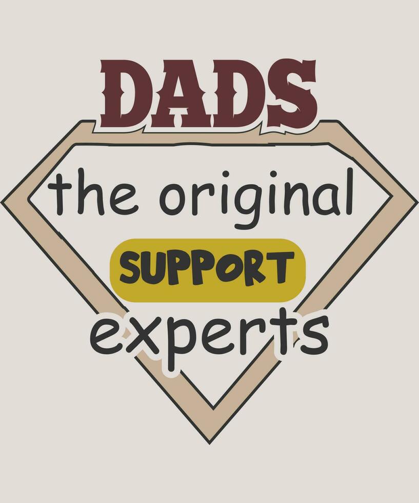 Father's Day Typography design vector