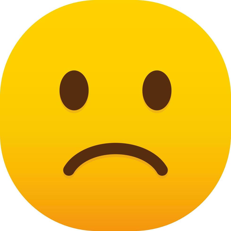 Slightly Frowning Face emoticon face vector