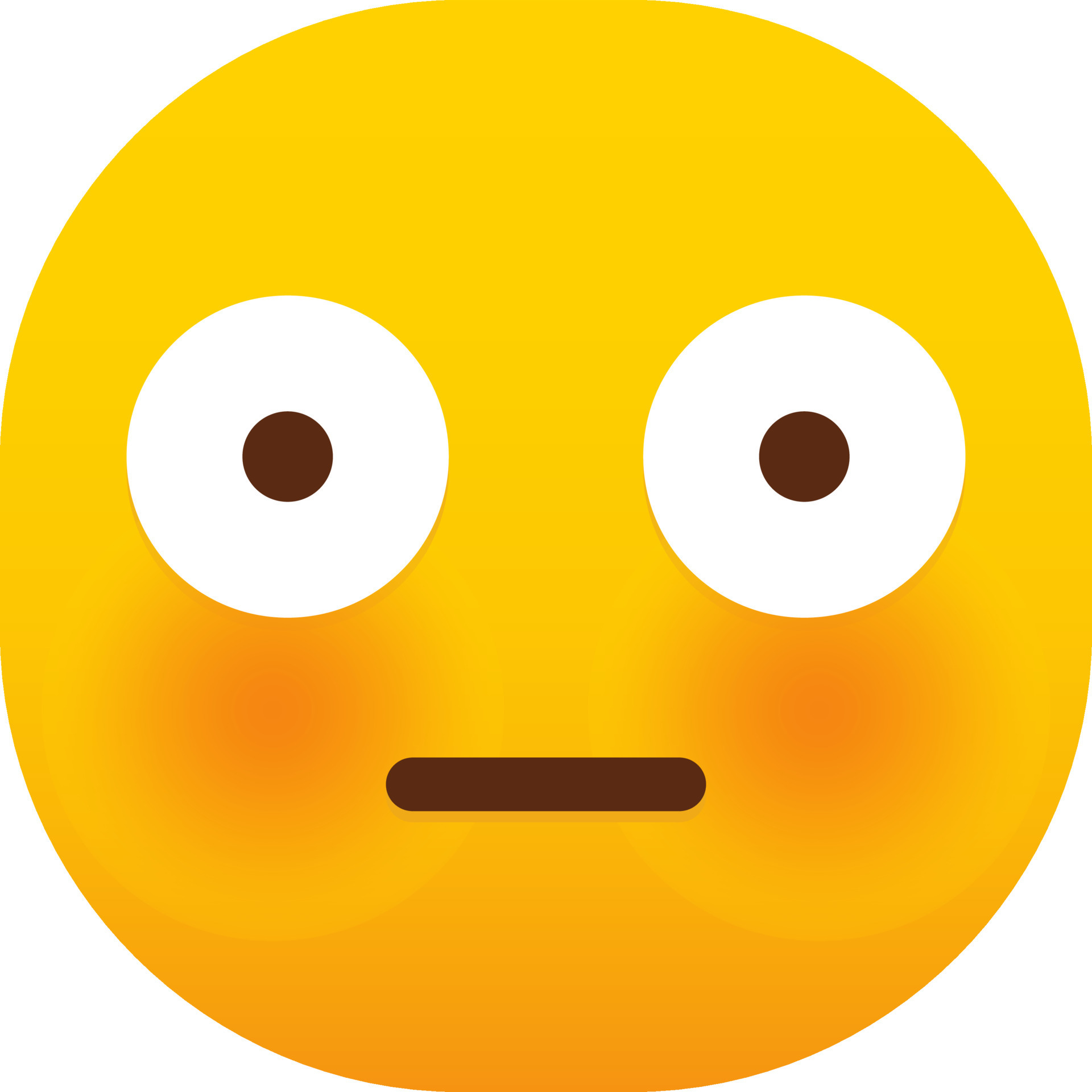 flushed emoticon face vector 23899170 Vector Art at Vecteezy