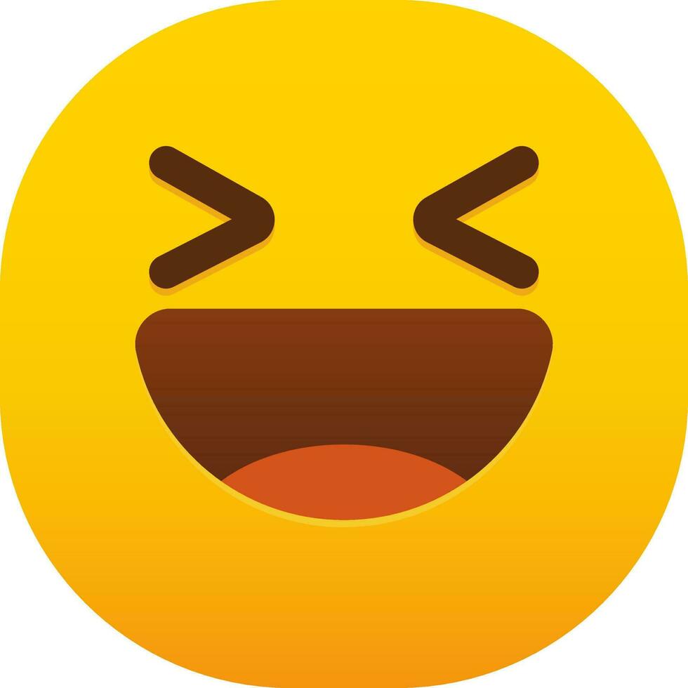 grinning emoticon face vector
