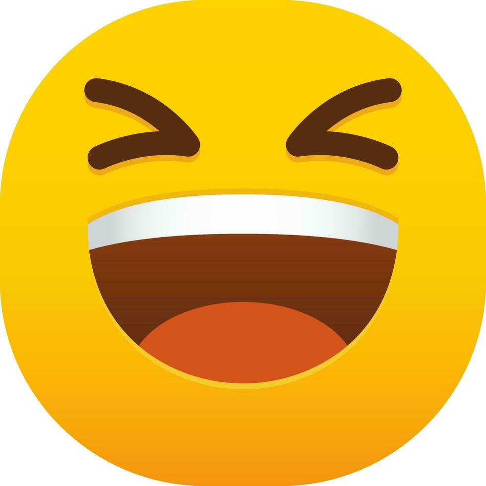 sonriendo emoticon cara vector