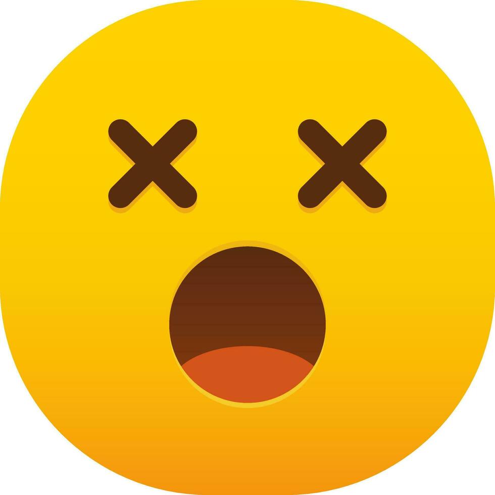 Face with Crossed Out Eyes emoticon face vector 23899184 Vector Art at