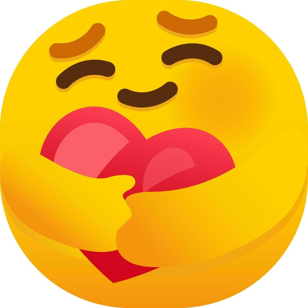 care emoticon face vector