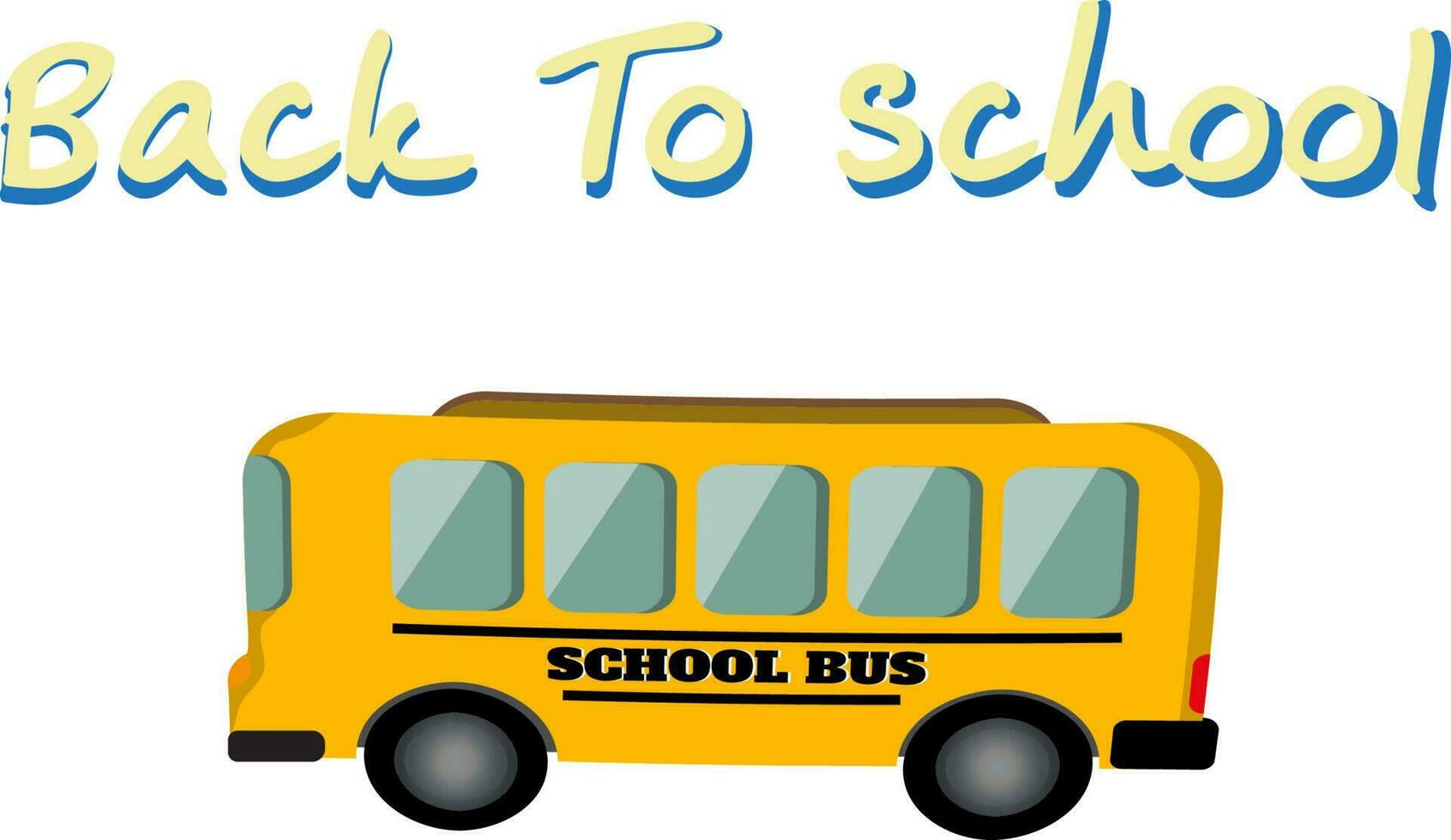 school bus back to school vector