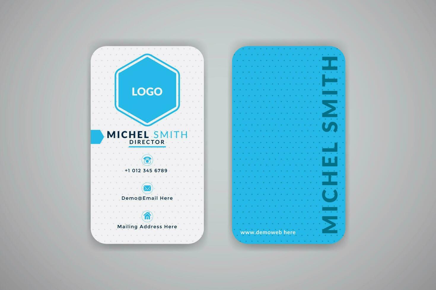 Minimalistic Business Card Design For any kind of Business vector