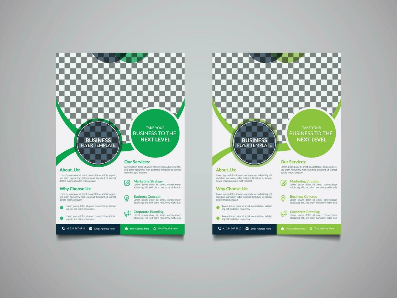 Creative and Modern business flyer deisgn template, Premium marketing Resources vector