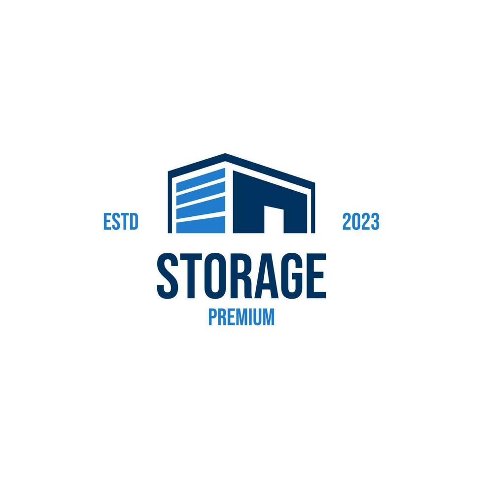 Creative vector graphic of self storage company logo design illustration idea