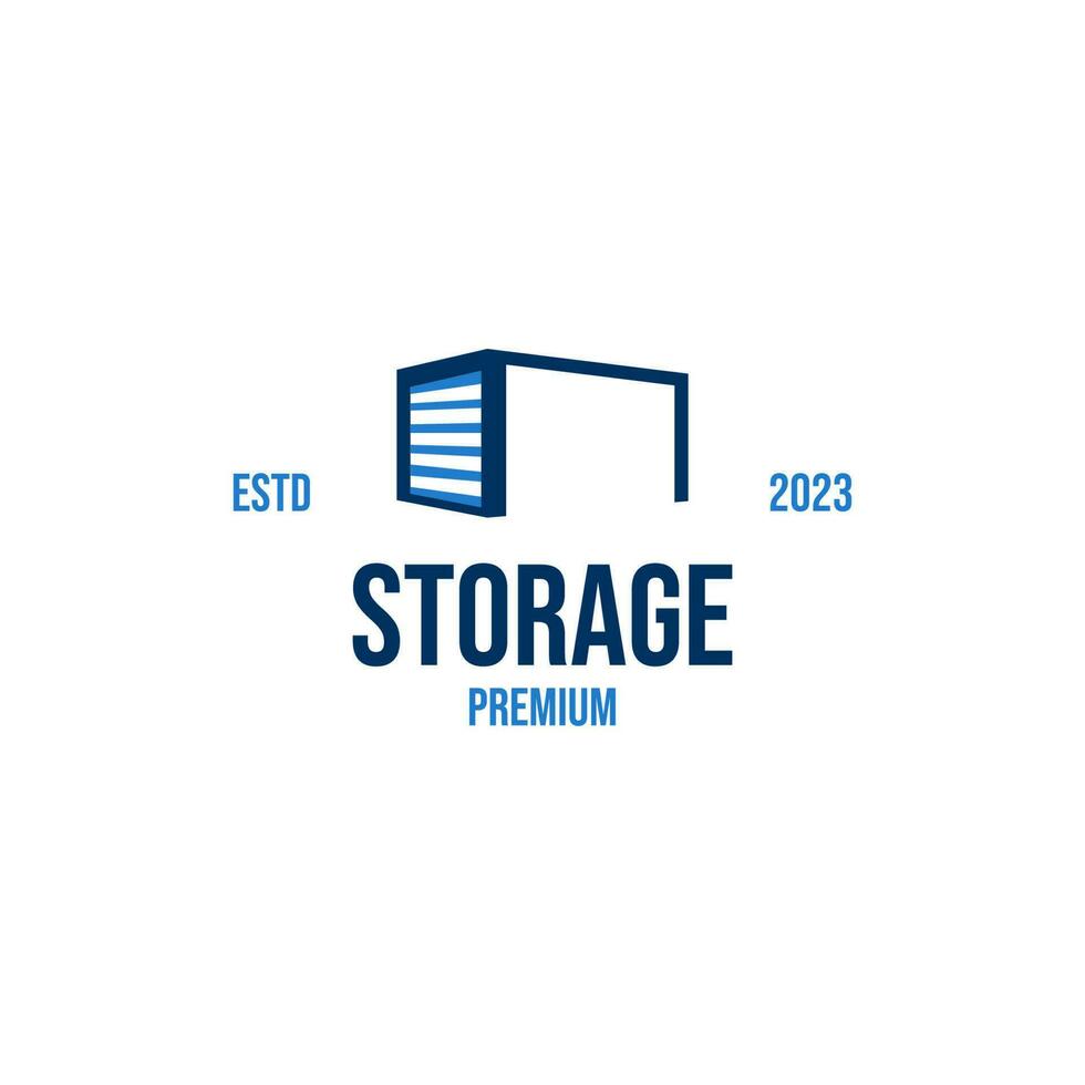 Creative vector graphic of self storage company logo design illustration idea