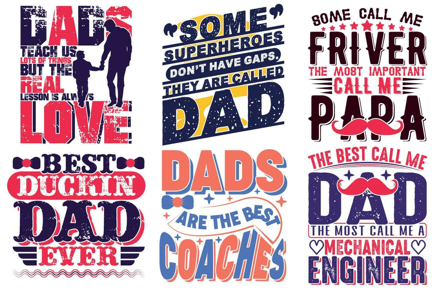 Father's day typography quote t shirt design vector