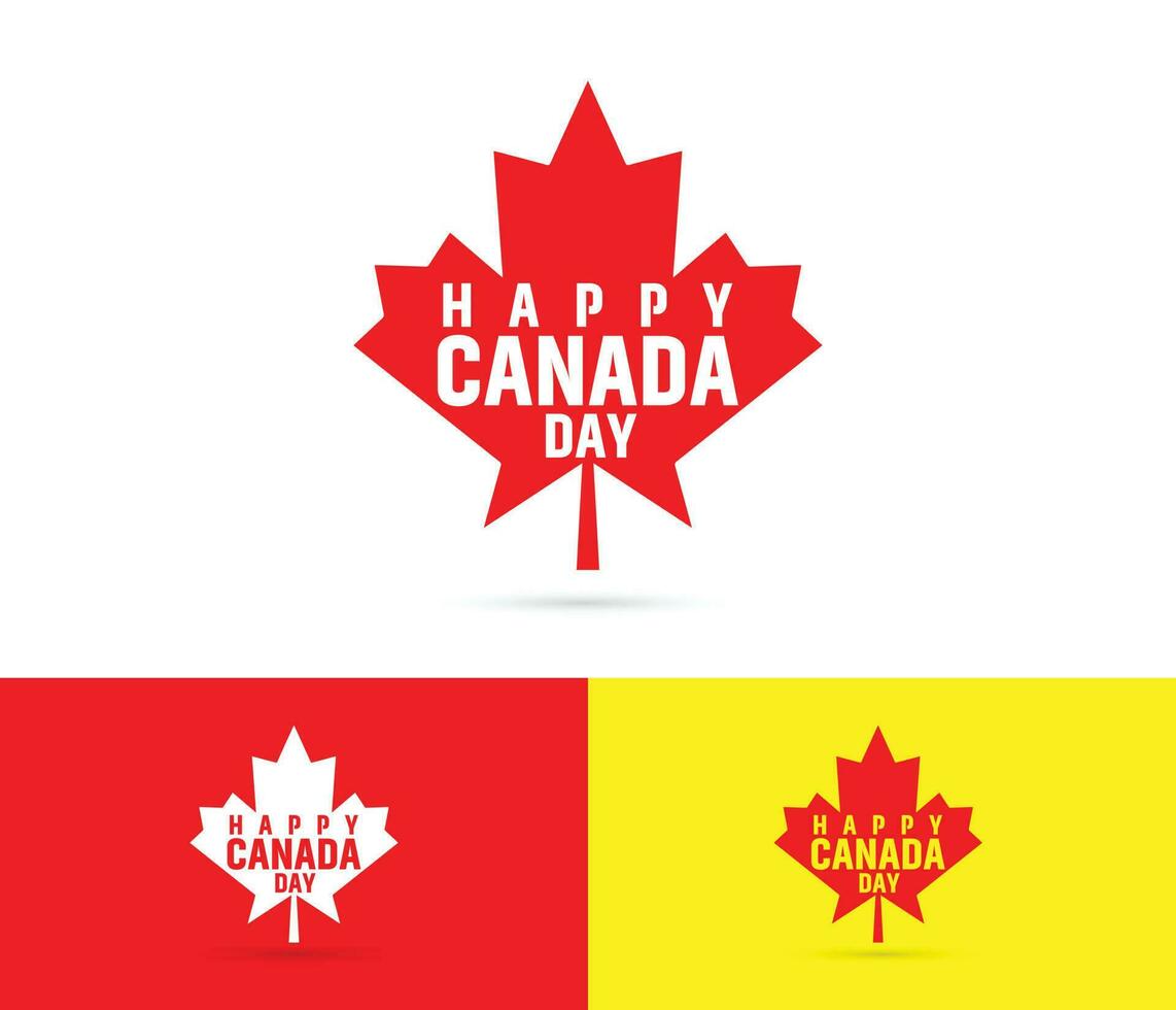 Happy Canada Day background with red maple leaf. vector illustration. paper art style