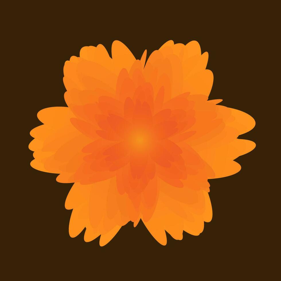 Artistic Abstract Flower Vector art design