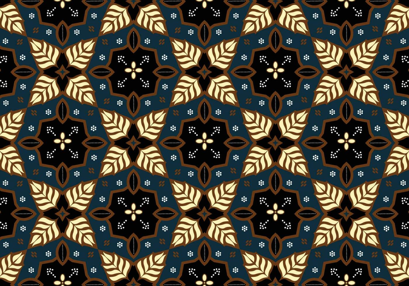 Batik Indonesian is a technique of wax-resist dyeing applied to whole cloth, or cloth made using this technique originated from Indonesia. Batik is made either by drawing dots and lines vector