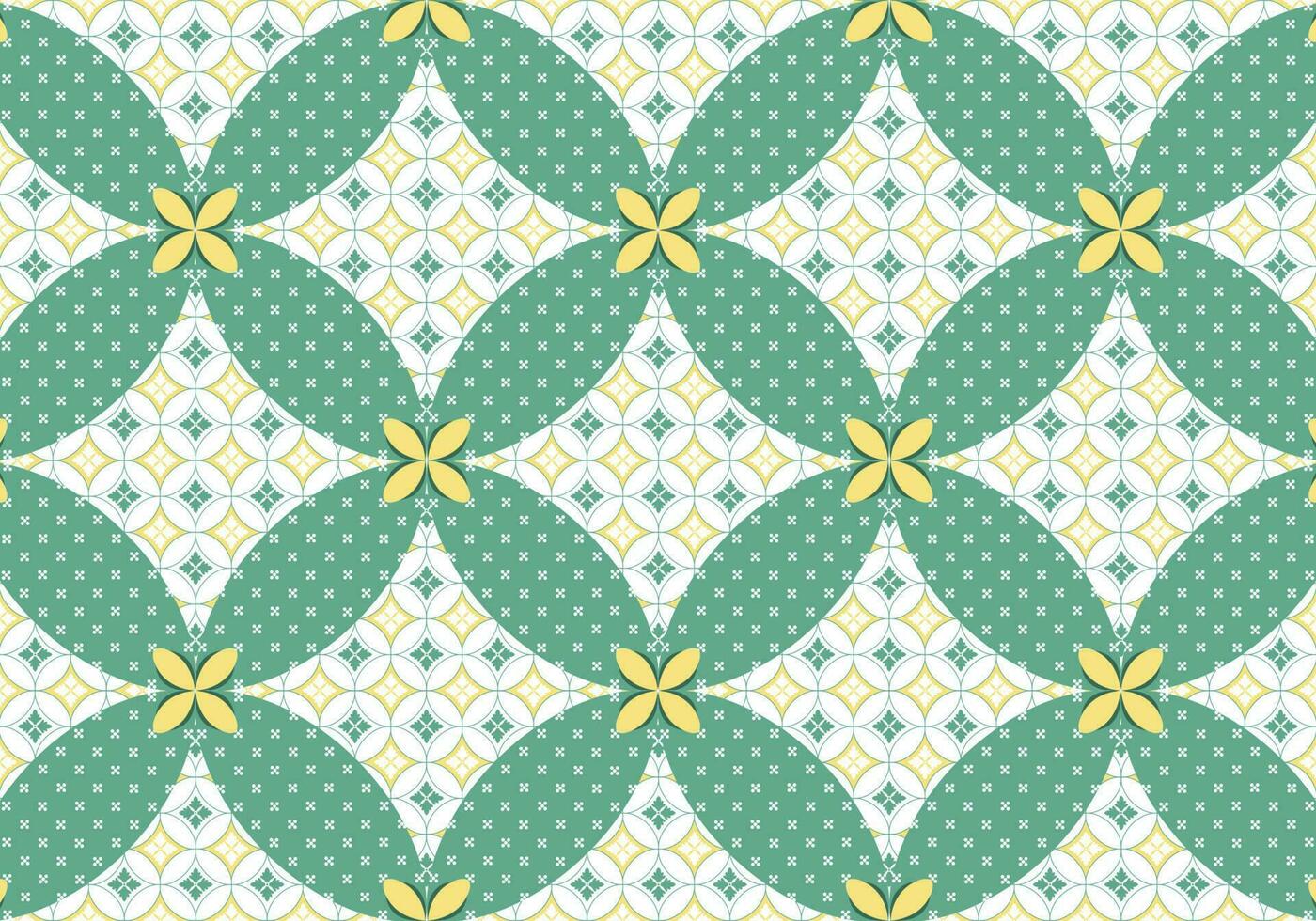 Batik Pattern Indonesian is a technique of wax-resist dyeing applied to whole cloth, or cloth made using this technique originated from Indonesia. Batik is made either by drawing dots and lines vector