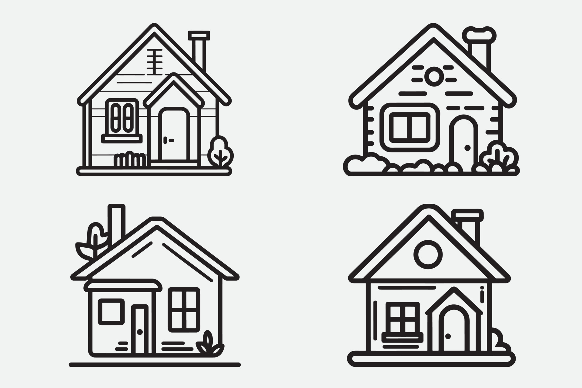 mansion clipart black and white