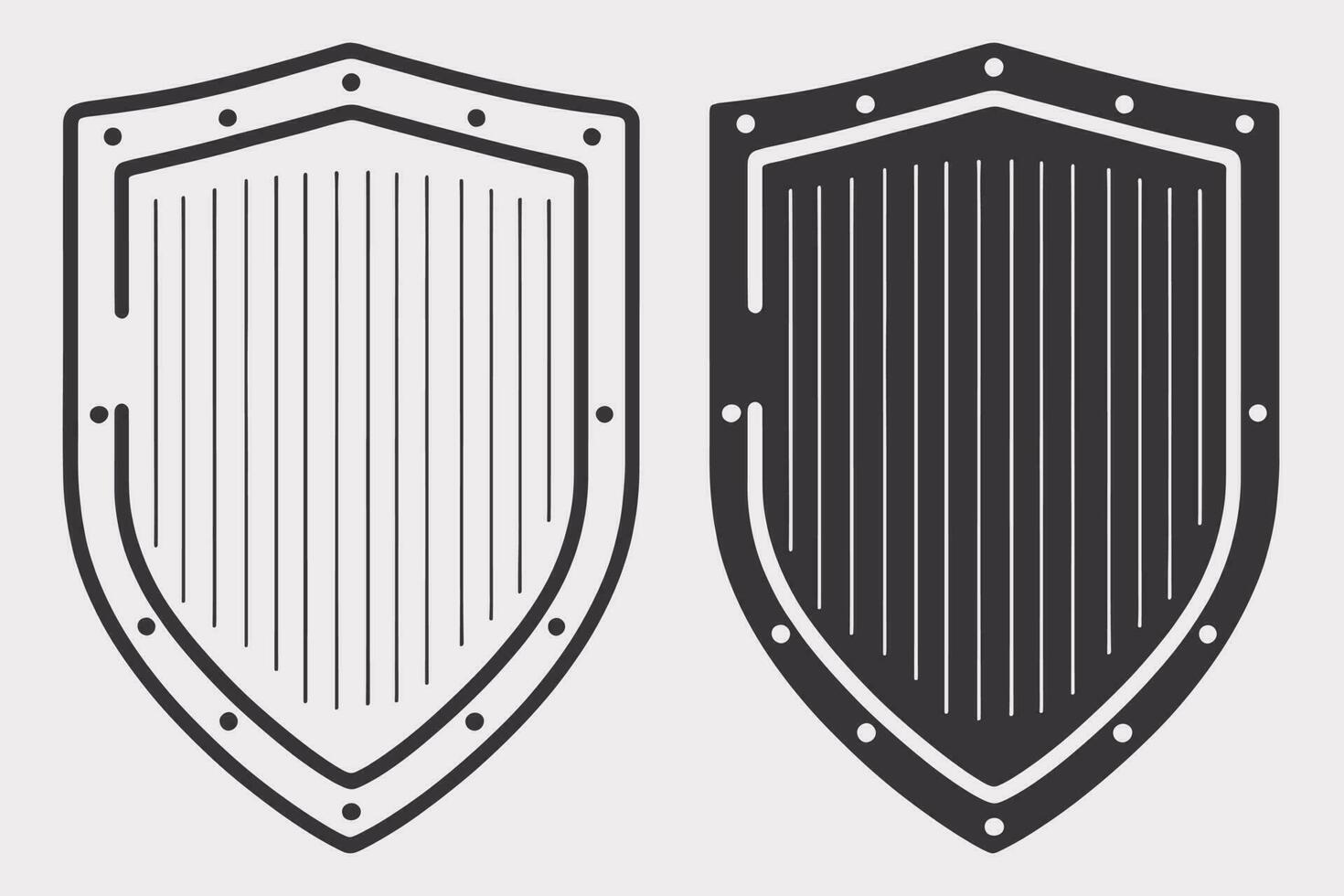 Shield vector, Shield outline style line art,  medieval shield, Royal shield, heraldic shield, Heraldic ornamental shields collection vector