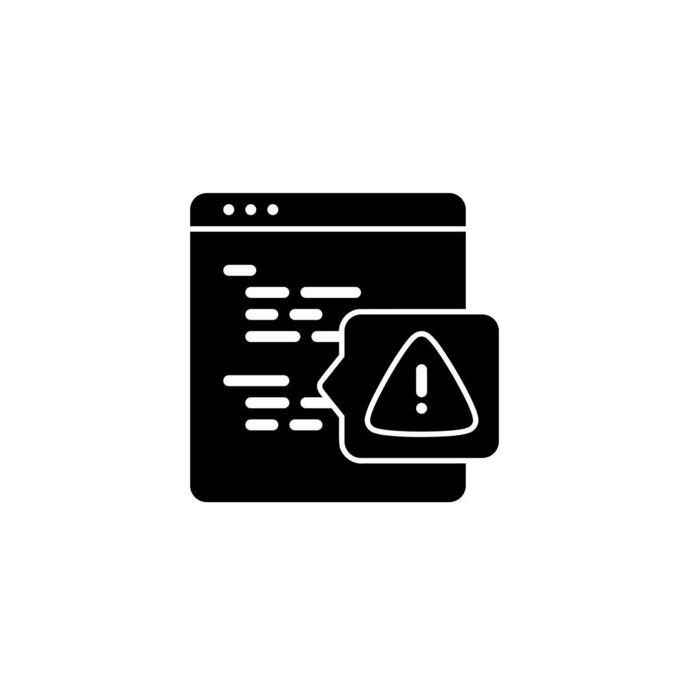 Alert Debugging Error Icon vector