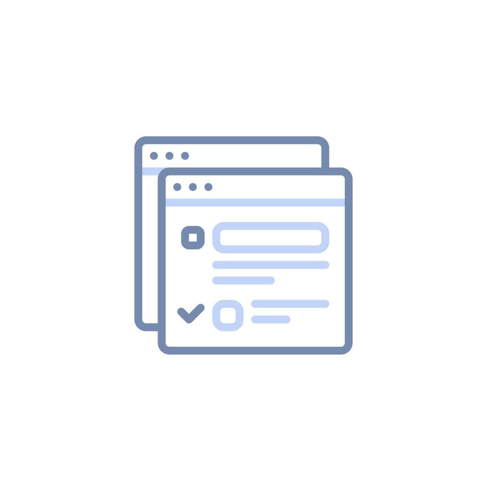 Layout Page Template Icon vector