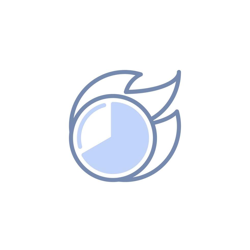 Clock Deadline Time Icon vector